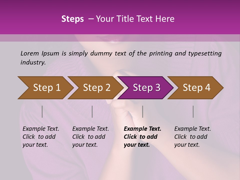 Praying Smooth Women PowerPoint Template
