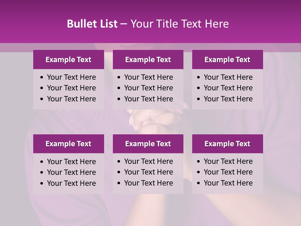 Praying Smooth Women PowerPoint Template