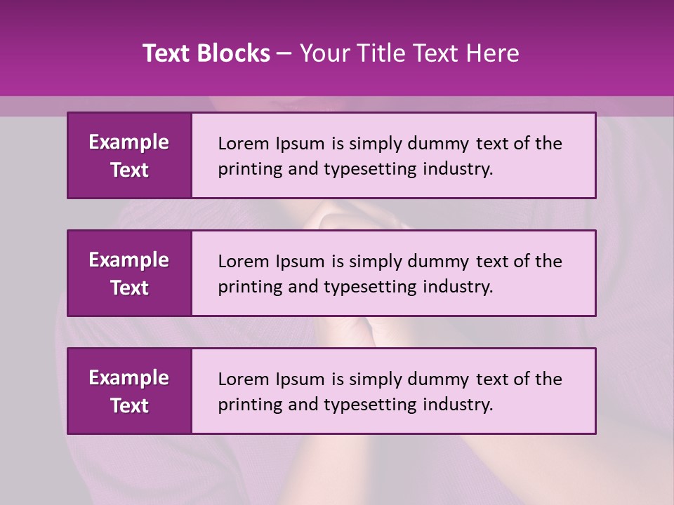Praying Smooth Women PowerPoint Template
