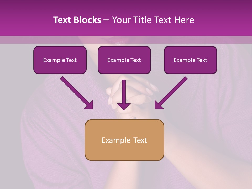 Praying Smooth Women PowerPoint Template