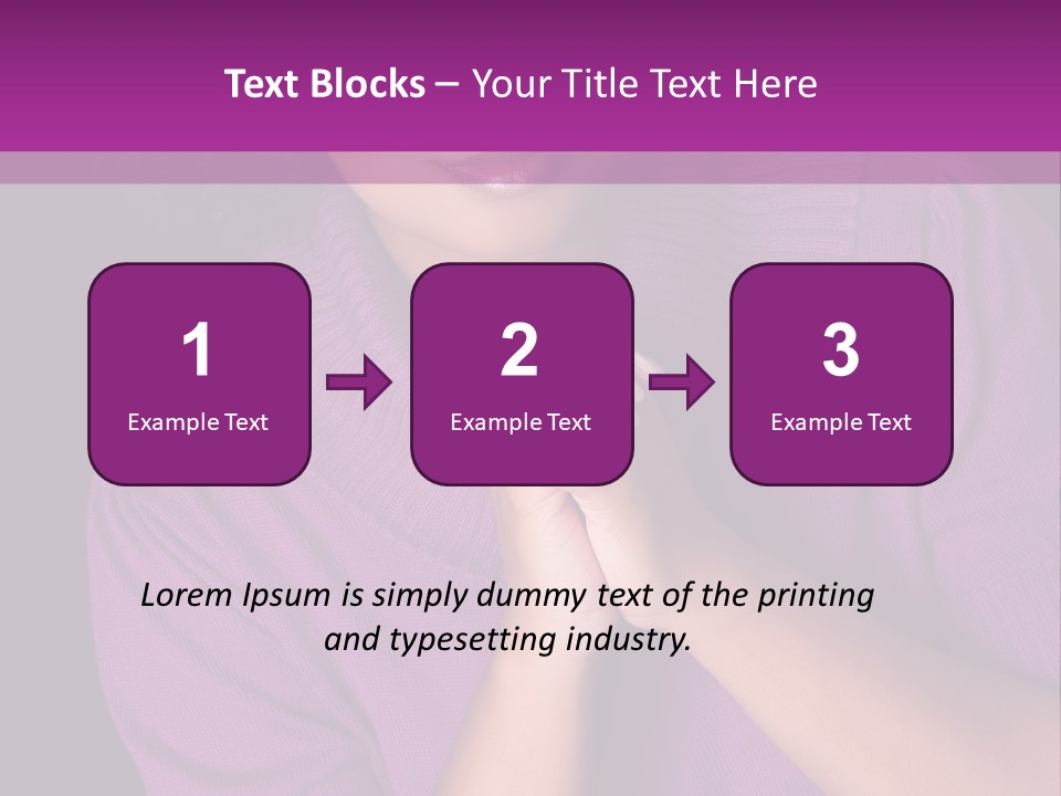 Praying Smooth Women PowerPoint Template