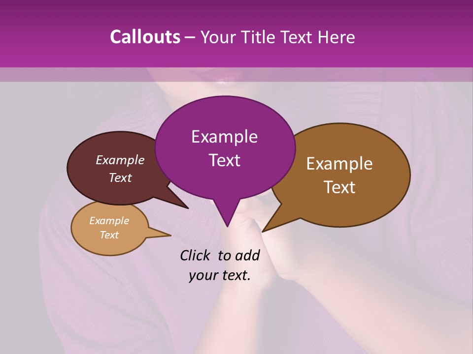 Praying Smooth Women PowerPoint Template