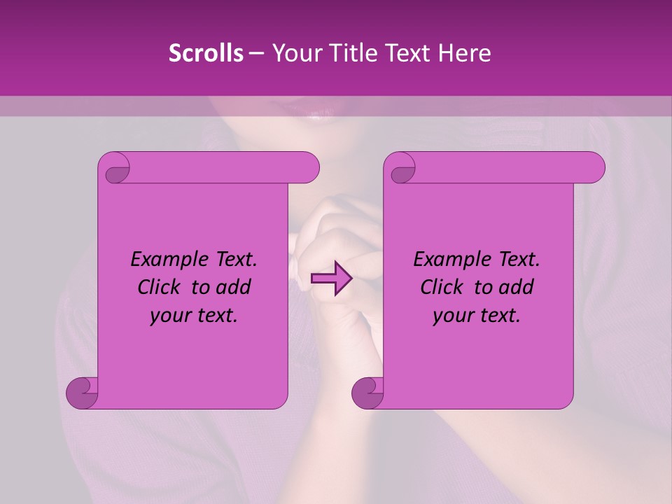Praying Smooth Women PowerPoint Template