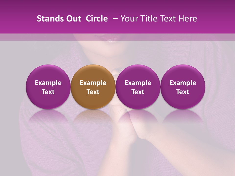 Praying Smooth Women PowerPoint Template