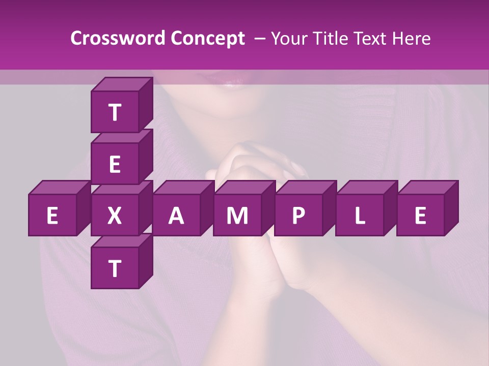 Praying Smooth Women PowerPoint Template