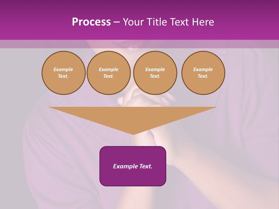 Praying Smooth Women PowerPoint Template
