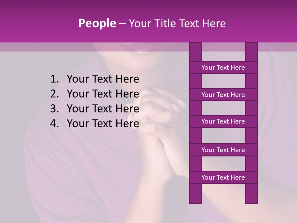 Praying Smooth Women PowerPoint Template