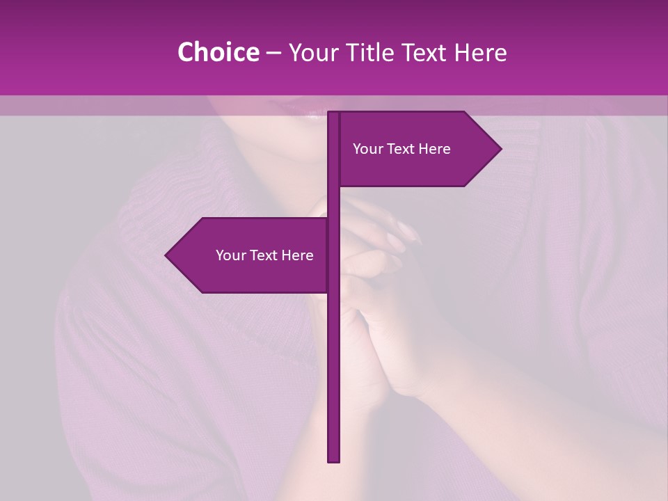 Praying Smooth Women PowerPoint Template