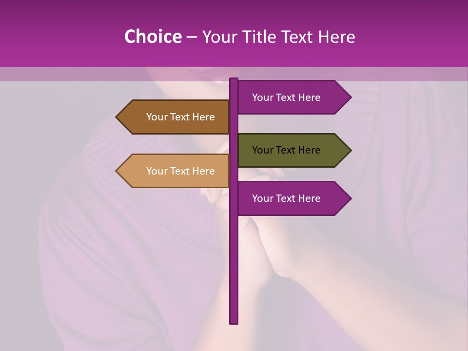 Praying Smooth Women PowerPoint Template
