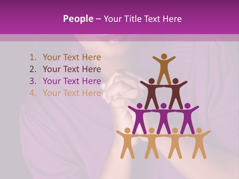 Praying Smooth Women PowerPoint Template