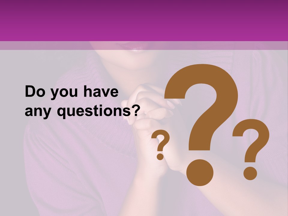 Praying Smooth Women PowerPoint Template