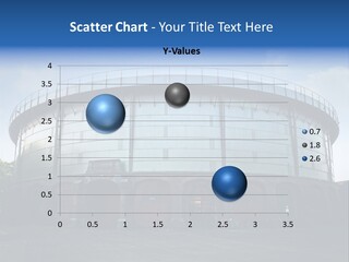 A Large Round Building With A Metal Roof PowerPoint Template