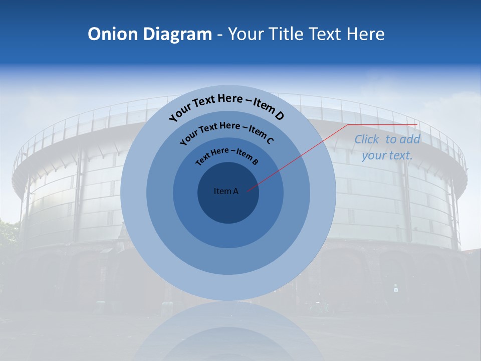 A Large Round Building With A Metal Roof PowerPoint Template