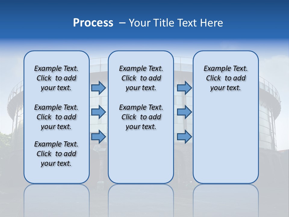 A Large Round Building With A Metal Roof PowerPoint Template