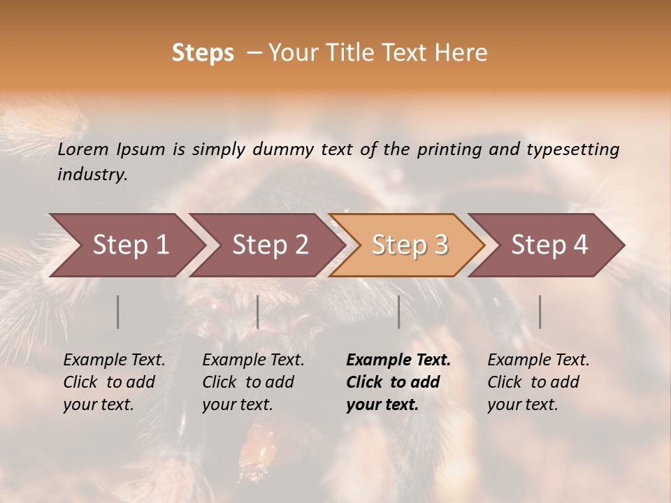 Hairy Predator Arachnida PowerPoint Template