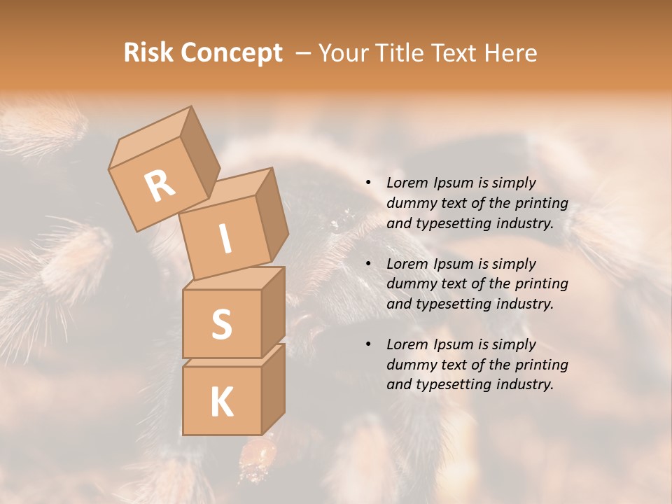 Hairy Predator Arachnida PowerPoint Template