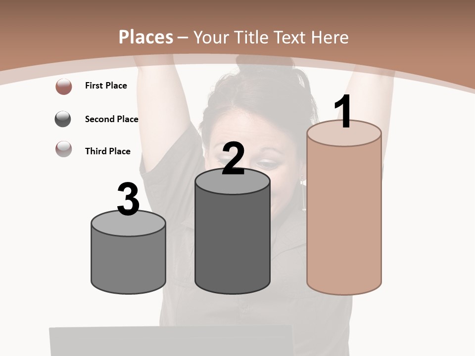 Portrait Look Optimistic PowerPoint Template