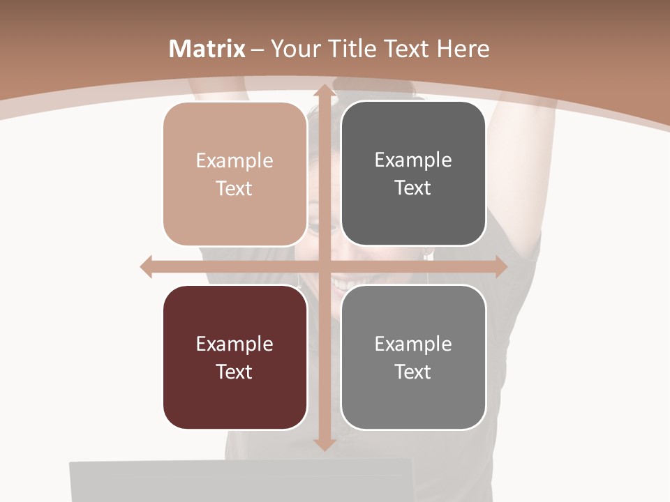Portrait Look Optimistic PowerPoint Template