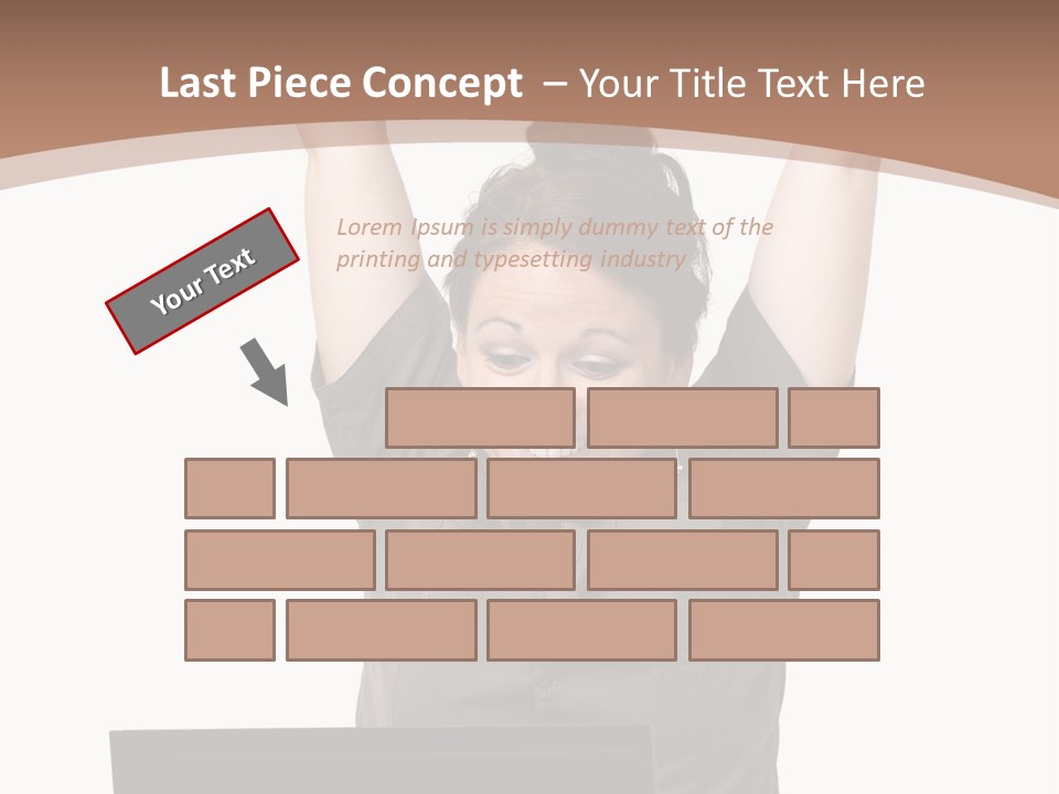 Portrait Look Optimistic PowerPoint Template