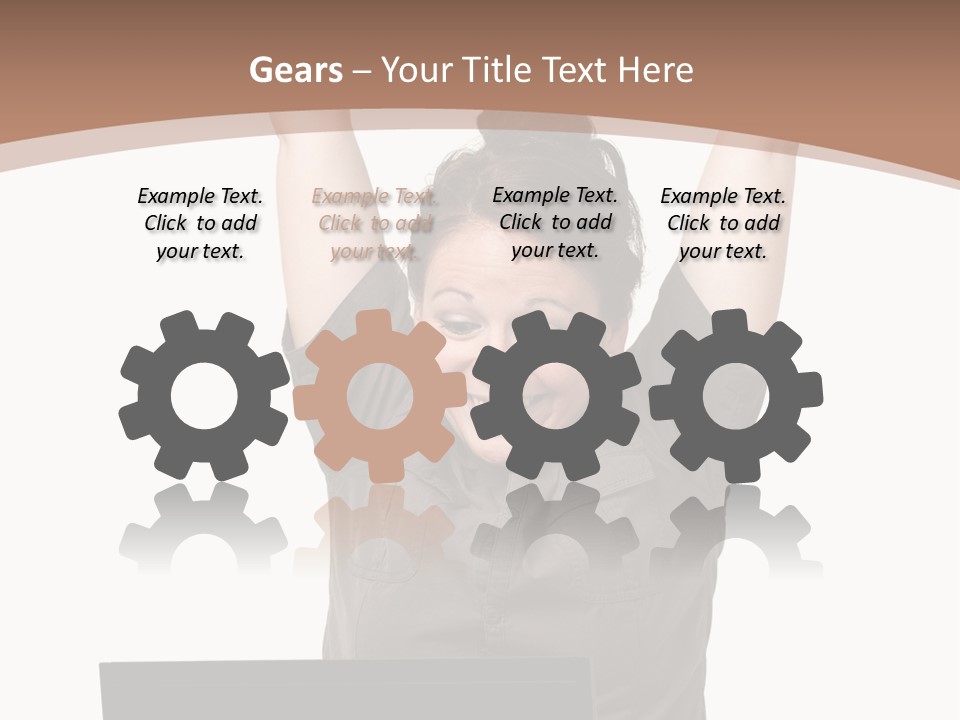 Portrait Look Optimistic PowerPoint Template