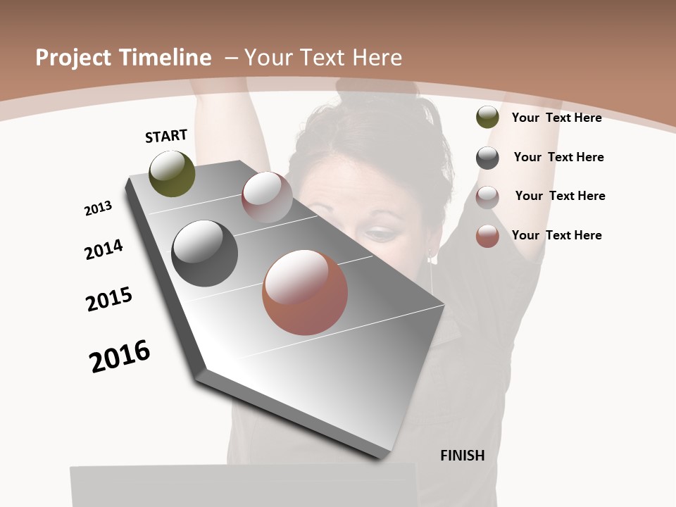 Portrait Look Optimistic PowerPoint Template