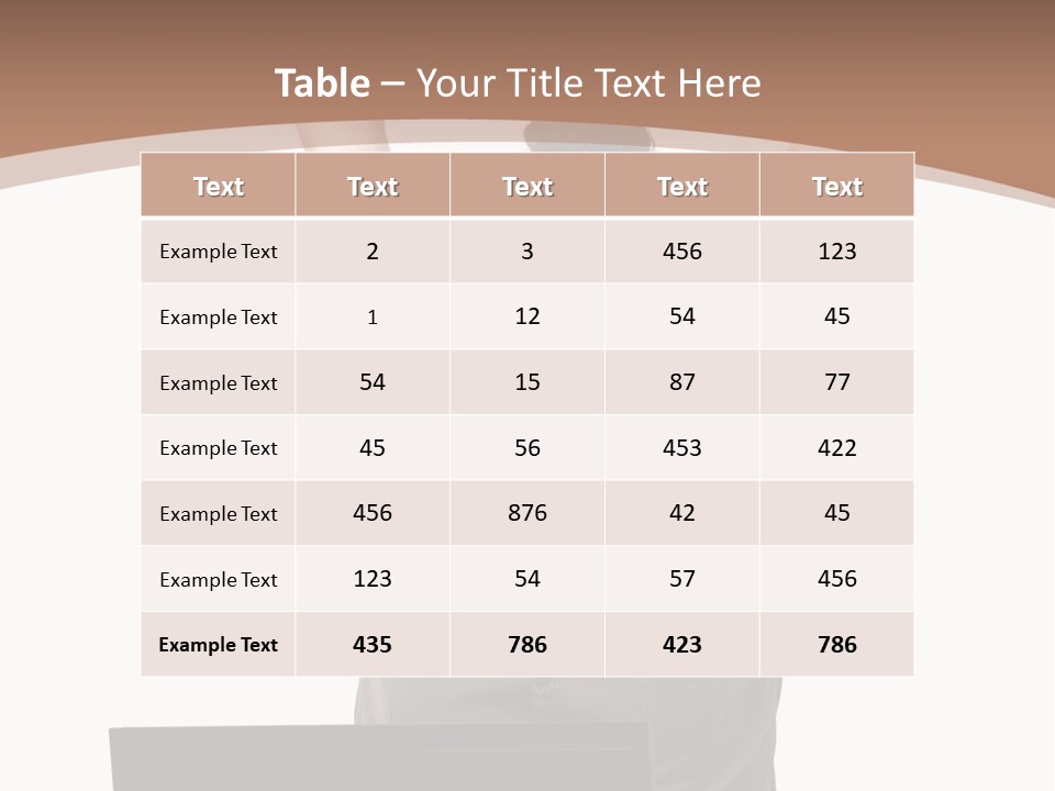Portrait Look Optimistic PowerPoint Template