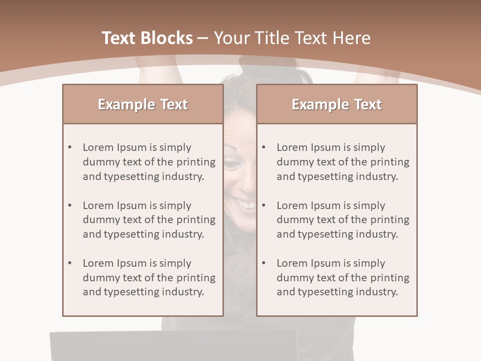 Portrait Look Optimistic PowerPoint Template