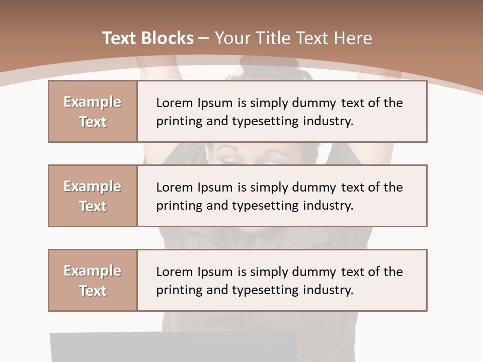 Portrait Look Optimistic PowerPoint Template
