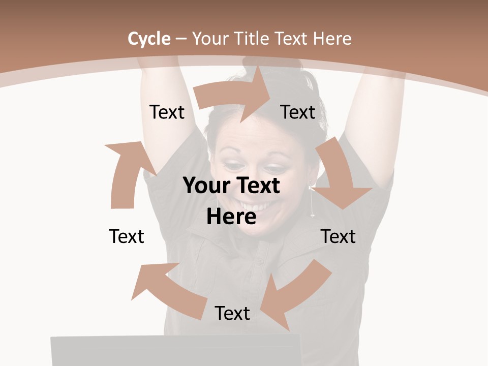 Portrait Look Optimistic PowerPoint Template