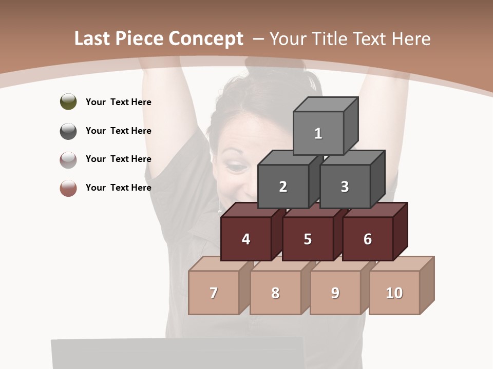 Portrait Look Optimistic PowerPoint Template