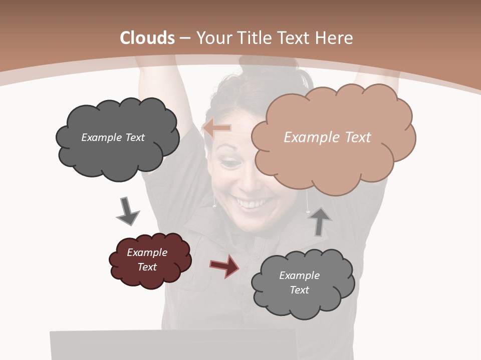 Portrait Look Optimistic PowerPoint Template