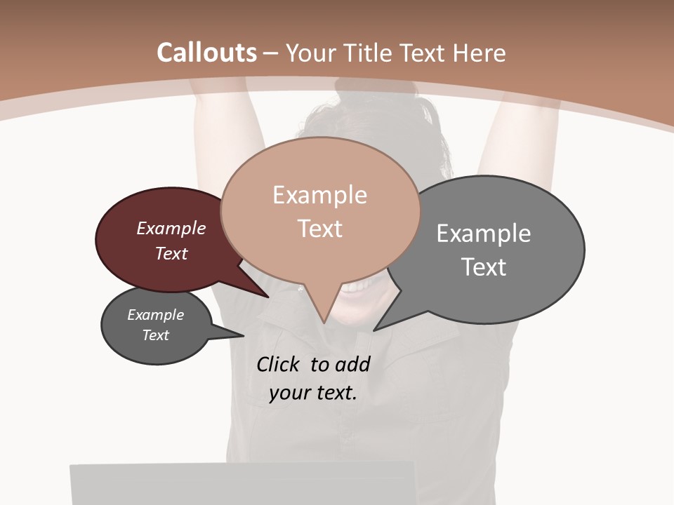 Portrait Look Optimistic PowerPoint Template