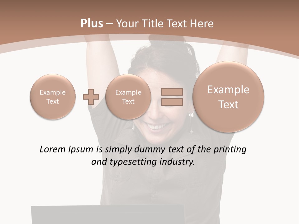 Portrait Look Optimistic PowerPoint Template