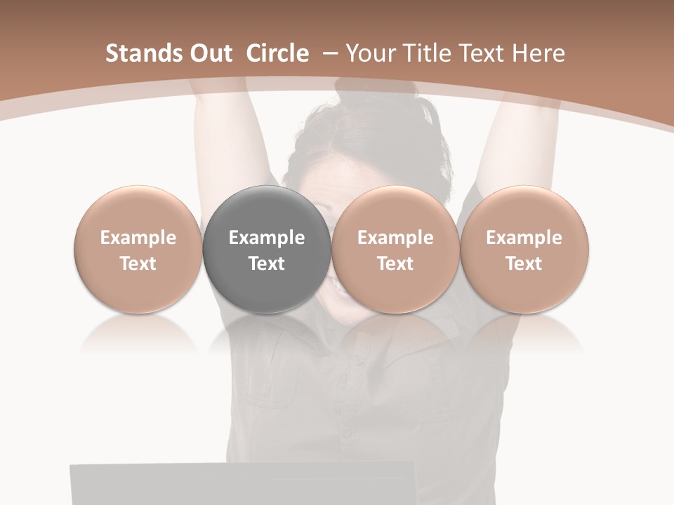 Portrait Look Optimistic PowerPoint Template