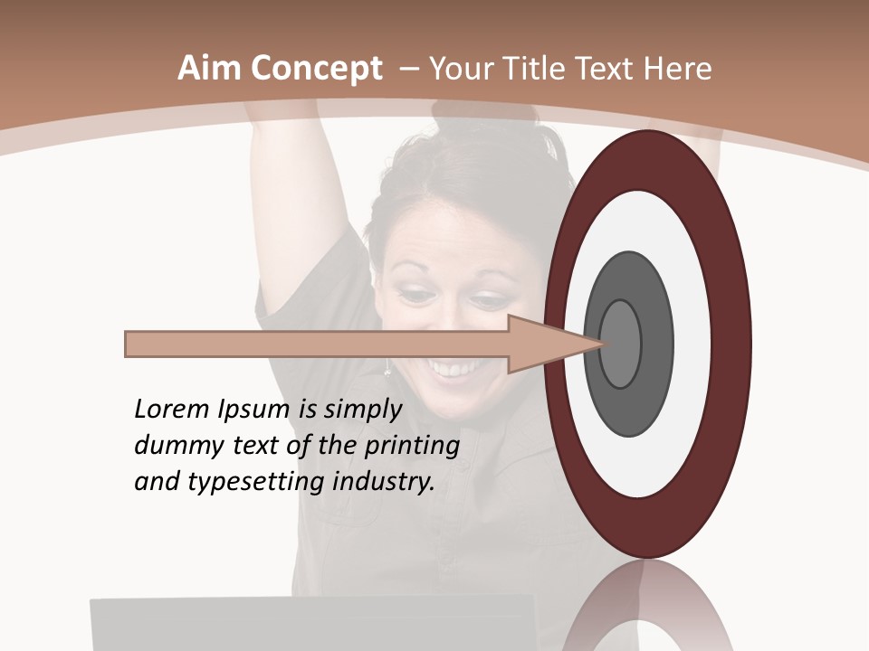 Portrait Look Optimistic PowerPoint Template