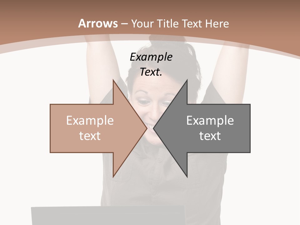 Portrait Look Optimistic PowerPoint Template