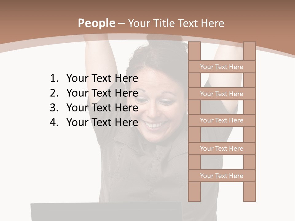 Portrait Look Optimistic PowerPoint Template
