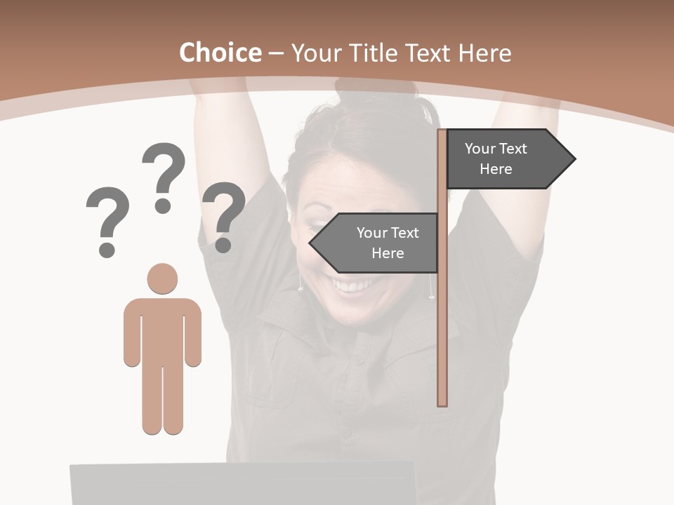 Portrait Look Optimistic PowerPoint Template