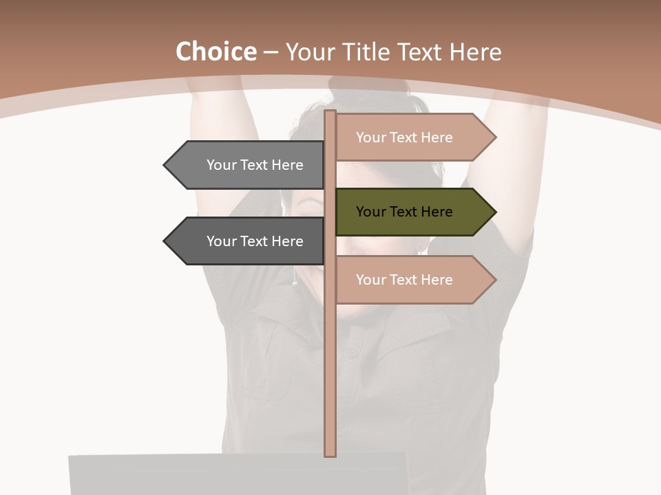 Portrait Look Optimistic PowerPoint Template