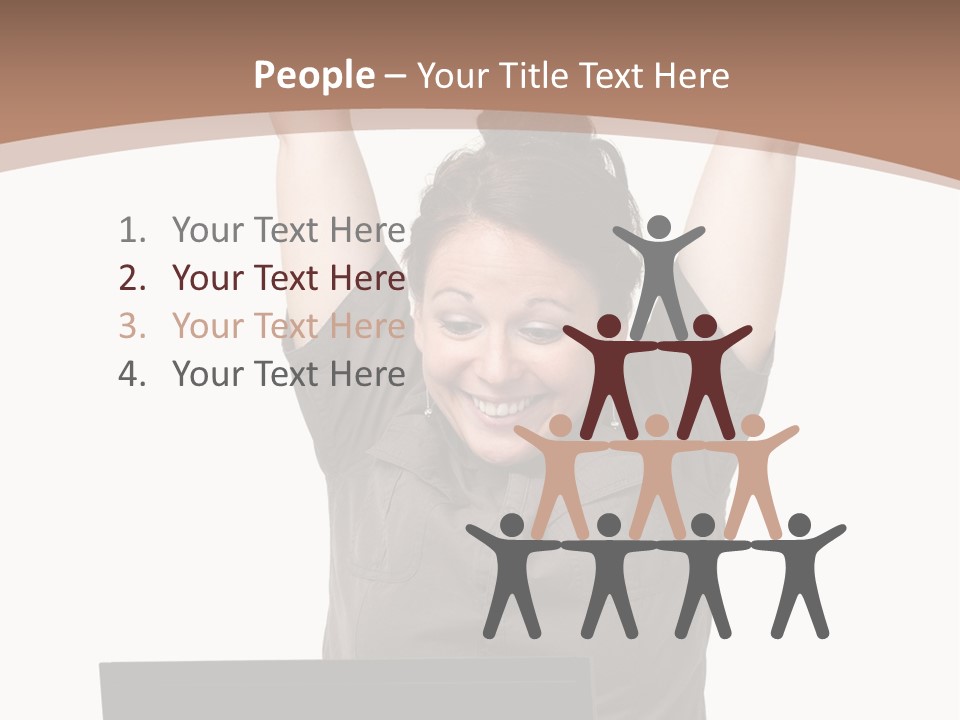 Portrait Look Optimistic PowerPoint Template