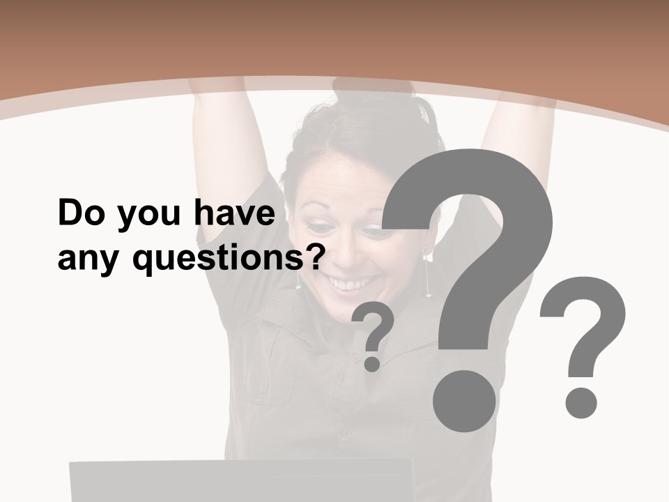 Portrait Look Optimistic PowerPoint Template