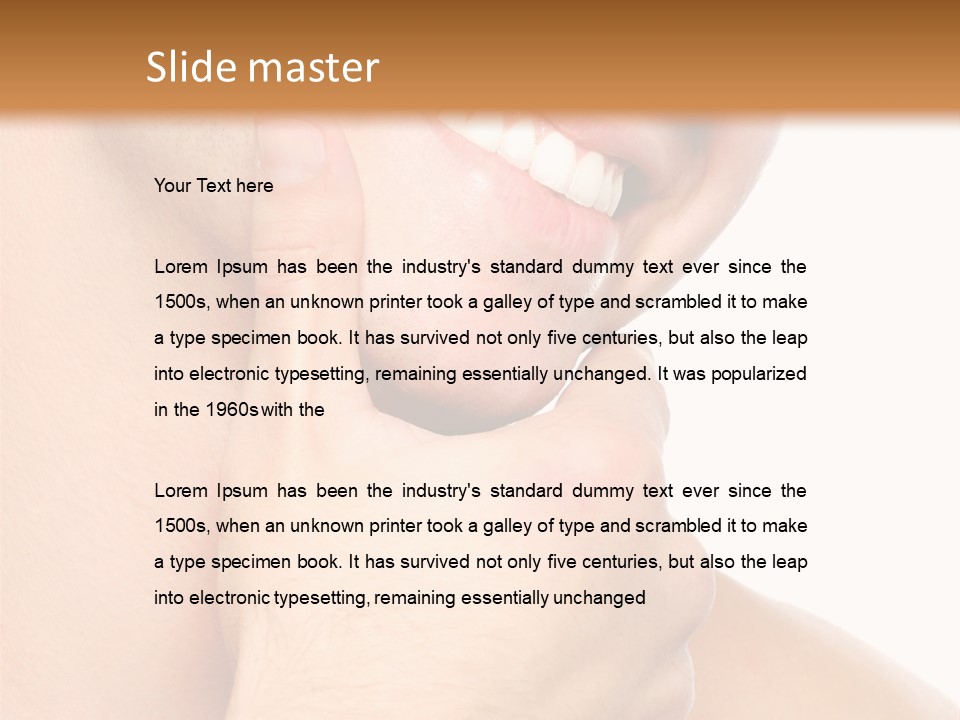 Closeup Man Handsome PowerPoint Template