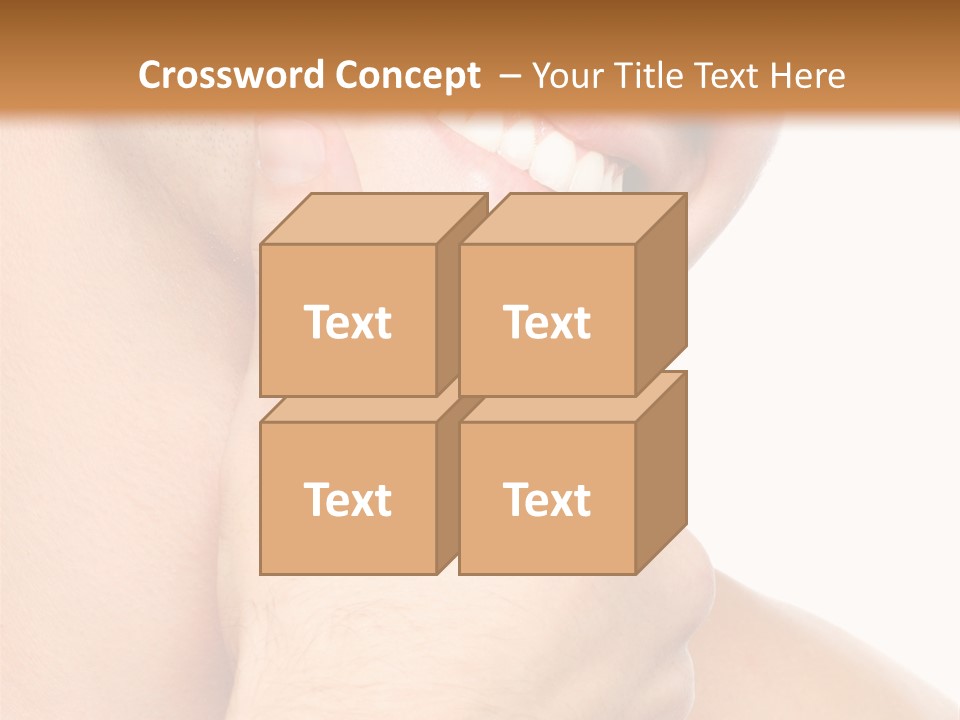 Closeup Man Handsome PowerPoint Template