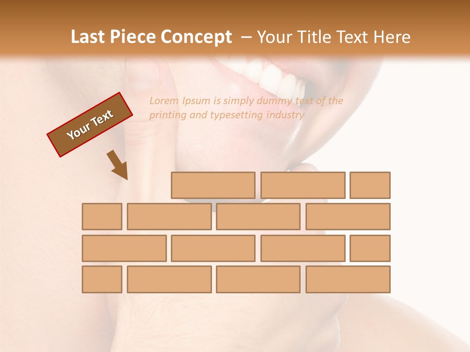 Closeup Man Handsome PowerPoint Template