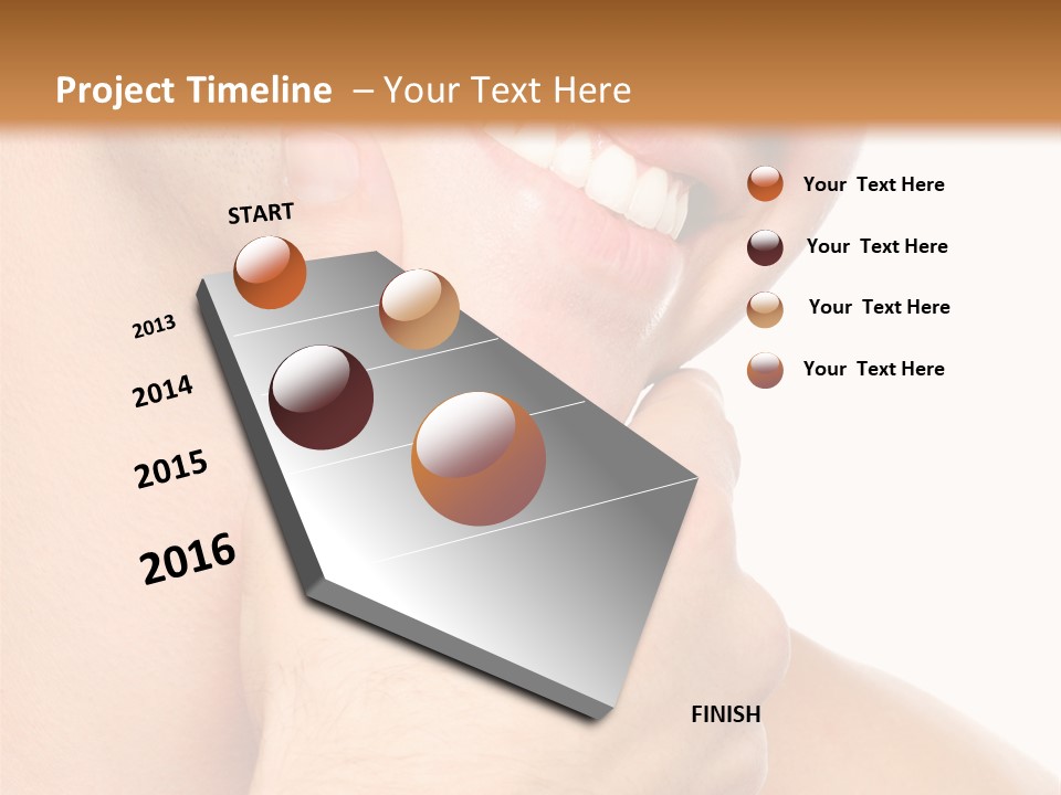 Closeup Man Handsome PowerPoint Template