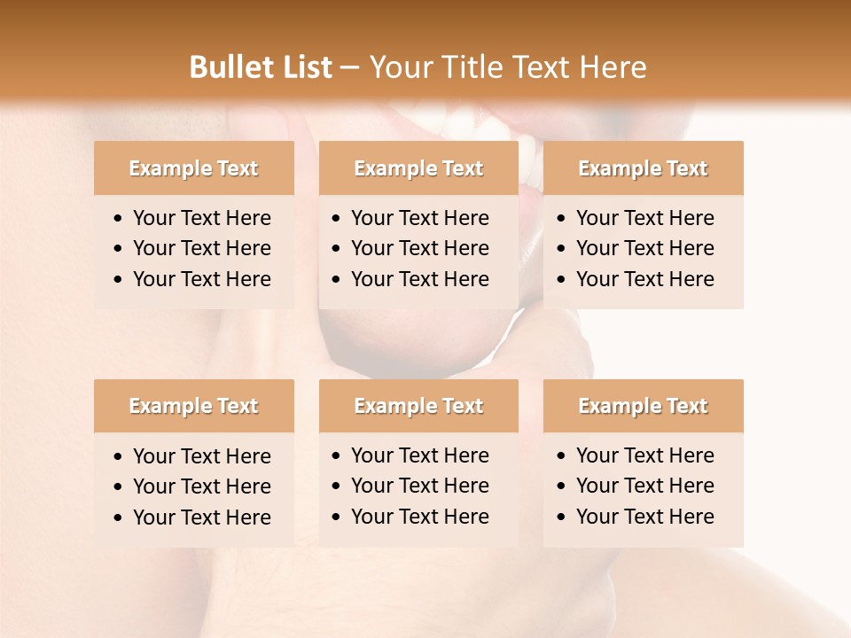 Closeup Man Handsome PowerPoint Template