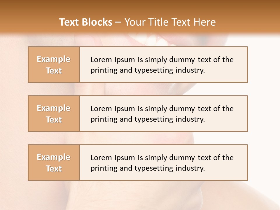 Closeup Man Handsome PowerPoint Template