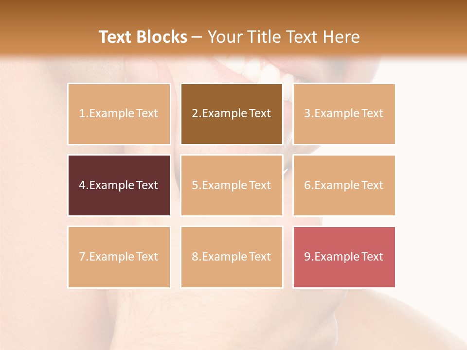 Closeup Man Handsome PowerPoint Template