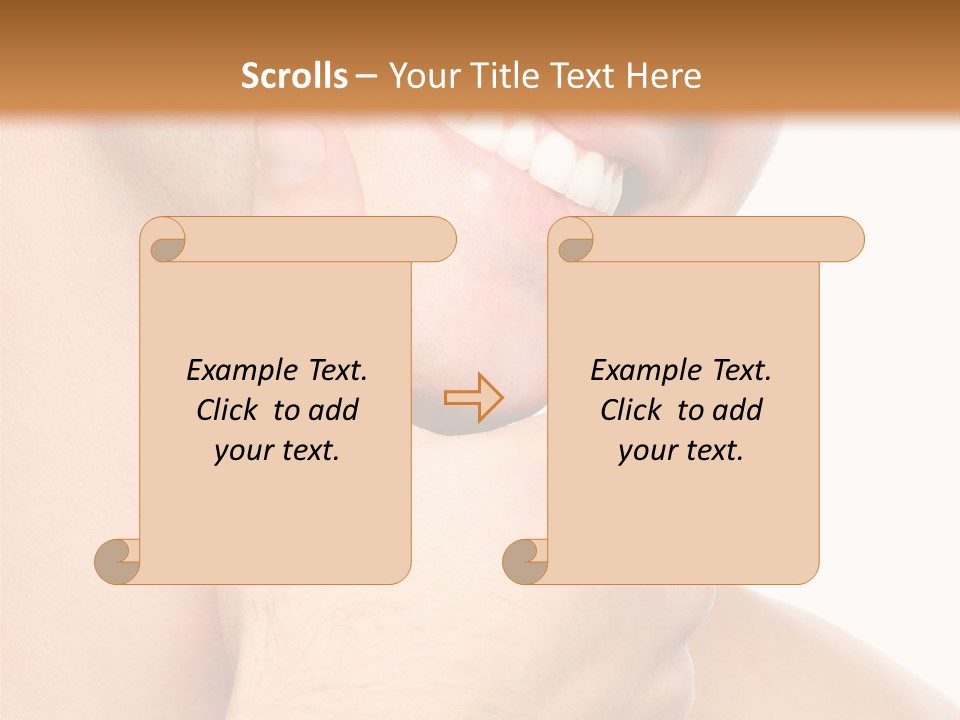 Closeup Man Handsome PowerPoint Template