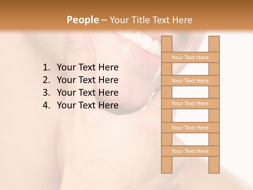 Closeup Man Handsome PowerPoint Template